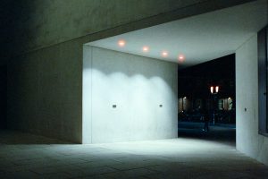 Münster LWL Museum bei Nacht cinestill 800t analog film lange Nacht der Museen