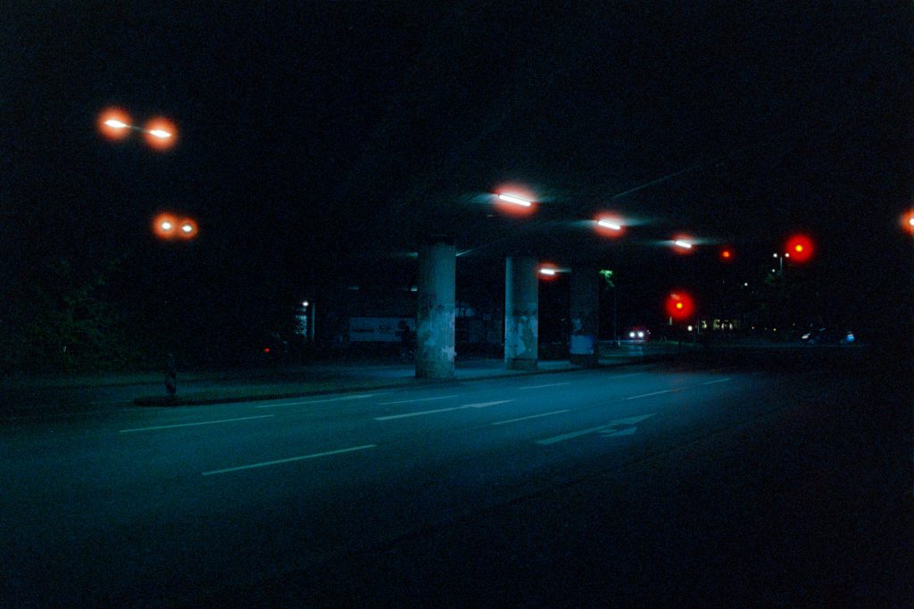 Night time streets Cinestill 800t