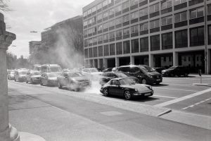 Porsche 964 targa Vergaser Black and white München oldtimer 911 Carrera